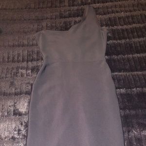 BCBGMAXAZRIA Black One Shoulder Dress